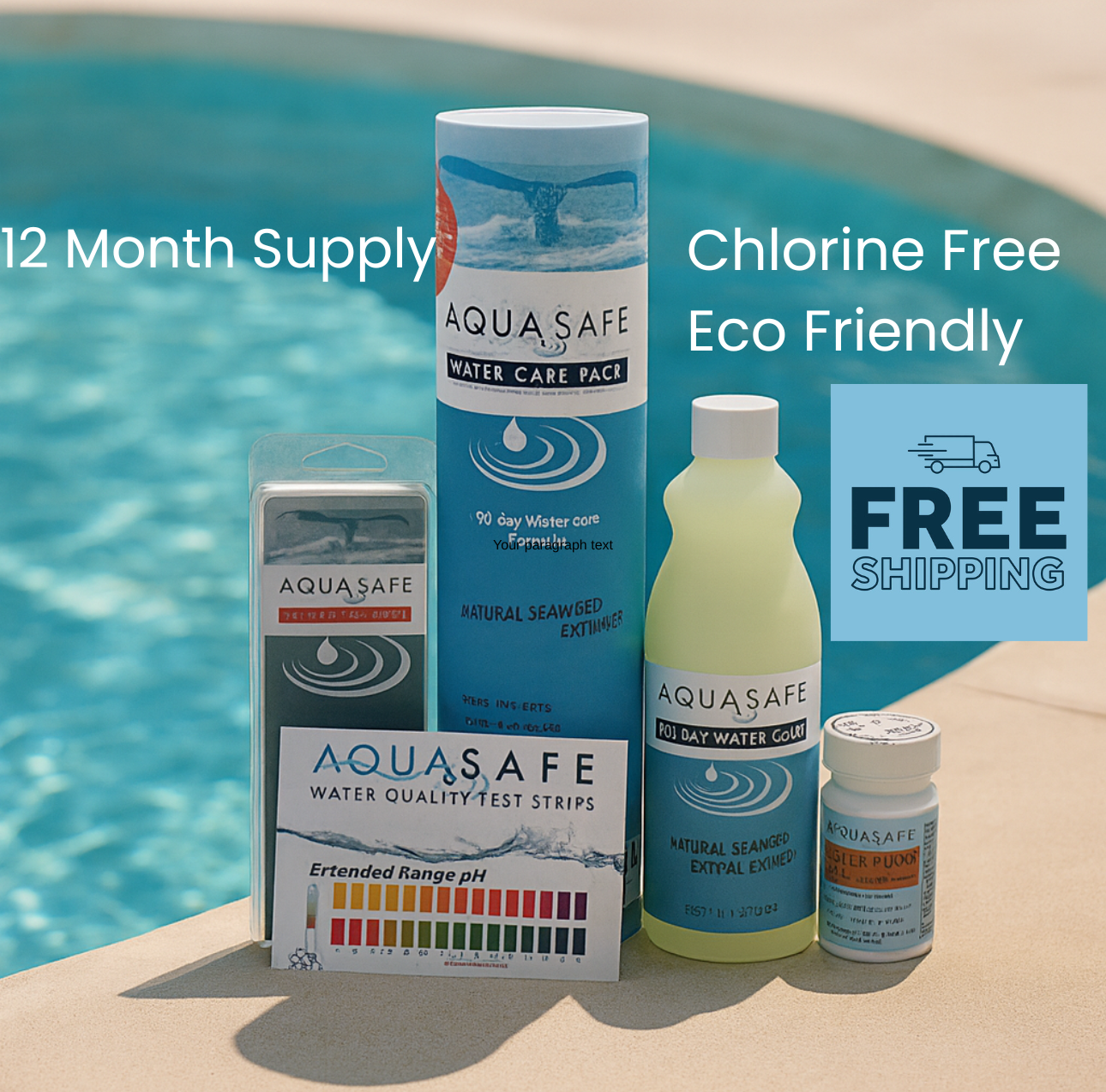 AquaSafe 90 Water Care Pack 12 Month Supply